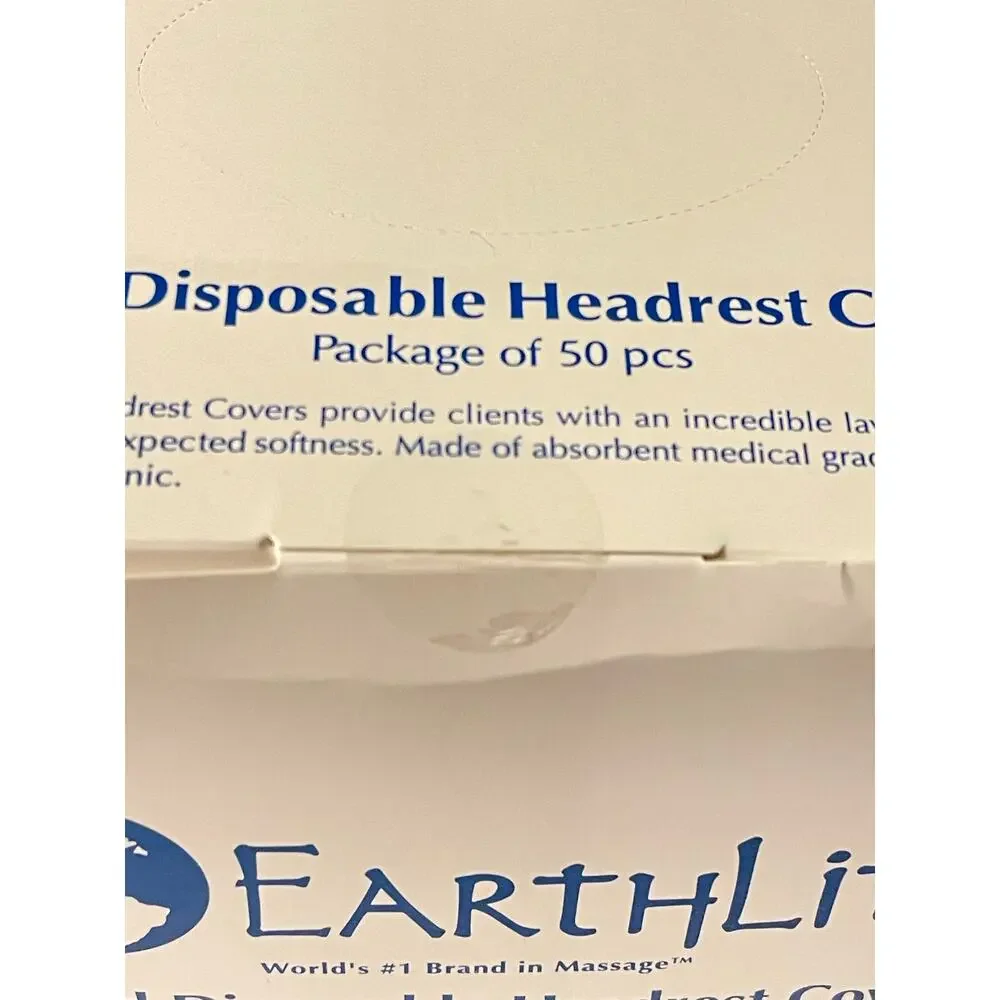 Headrest Cover Tissue / Poly White Disposable 50/Bx
